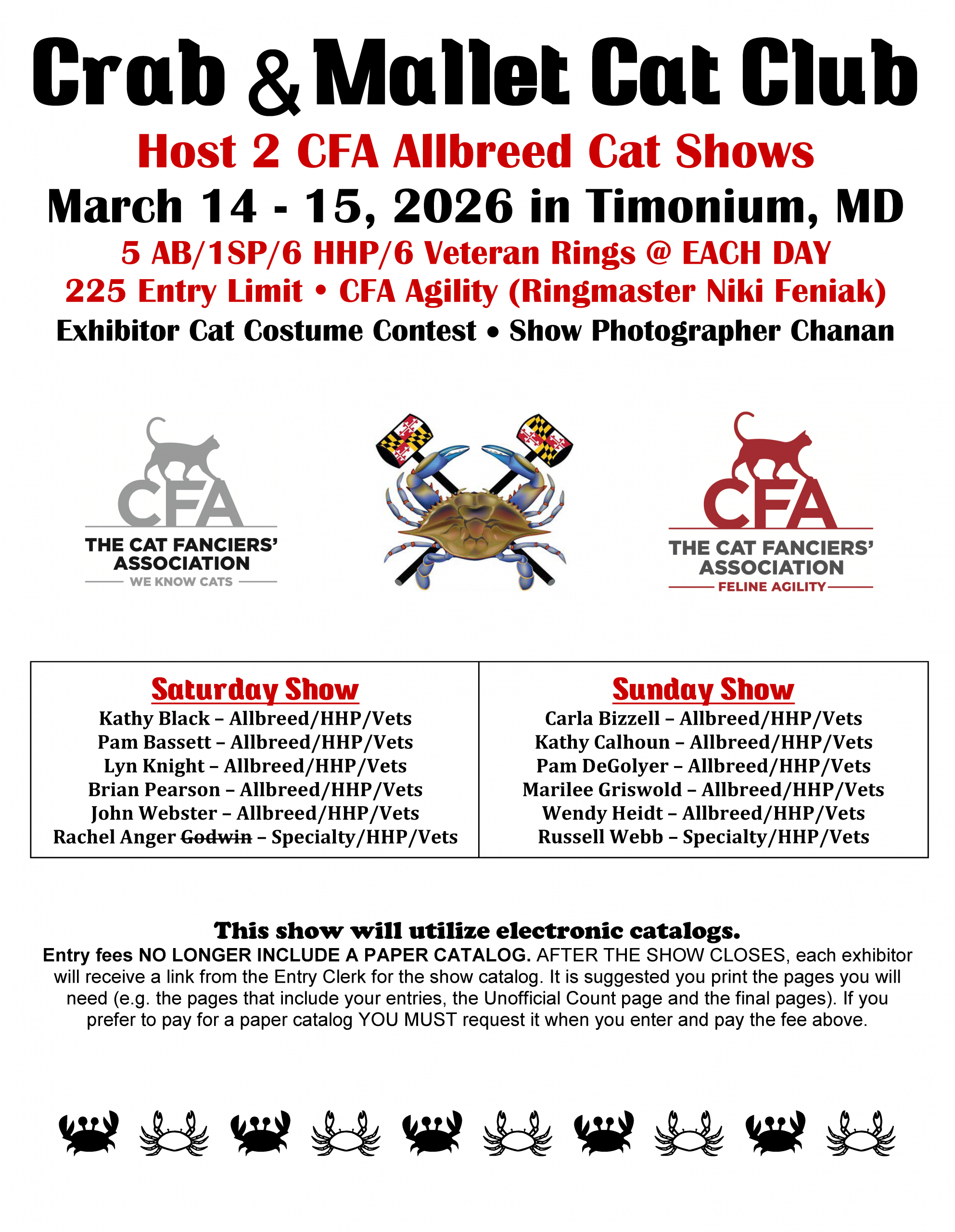 Flyer Crab And Mallet Mar 2025